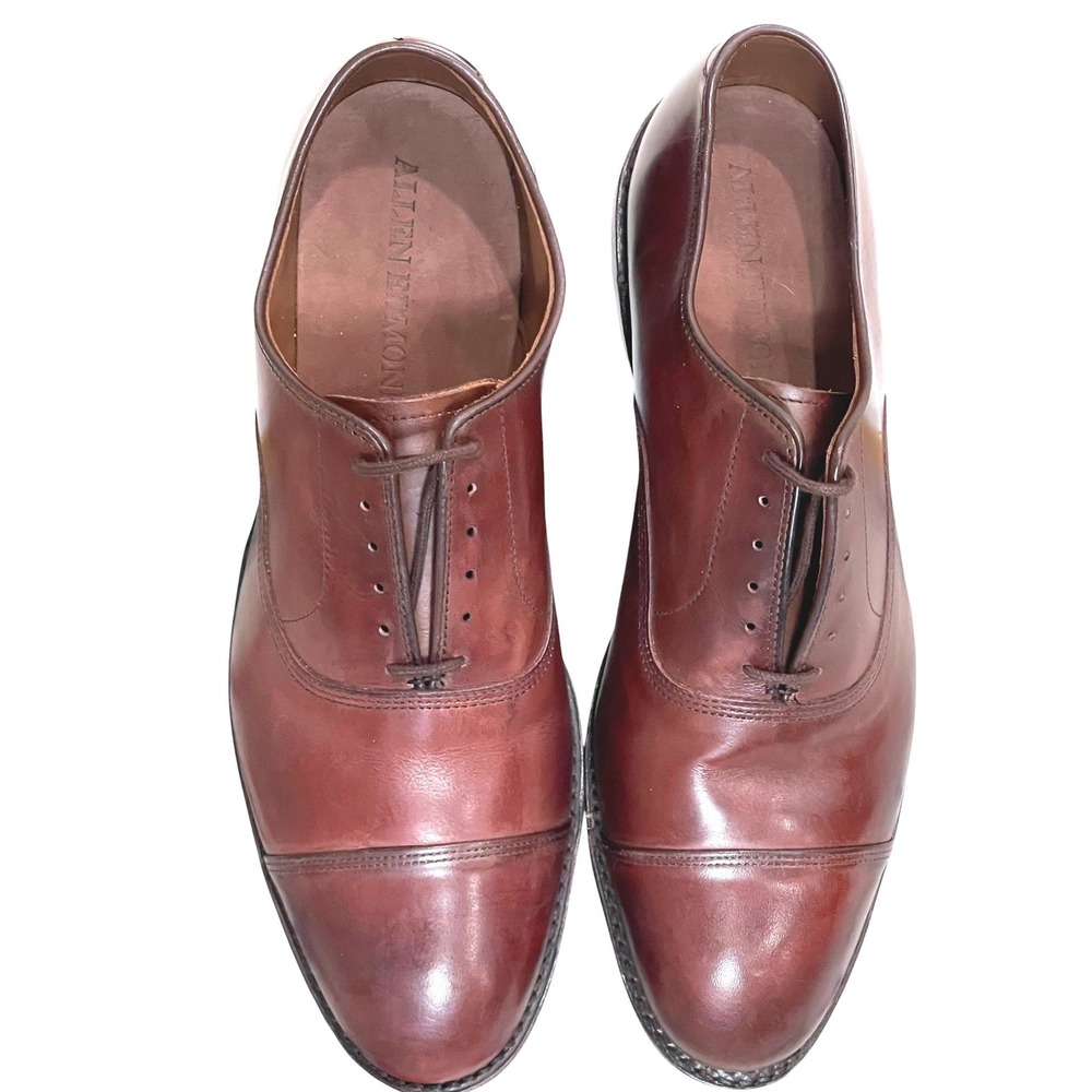 Allen Edmonds Carlyle Brown Cap Toe Oxford Shoes Mens 11 D NEW USA Leather